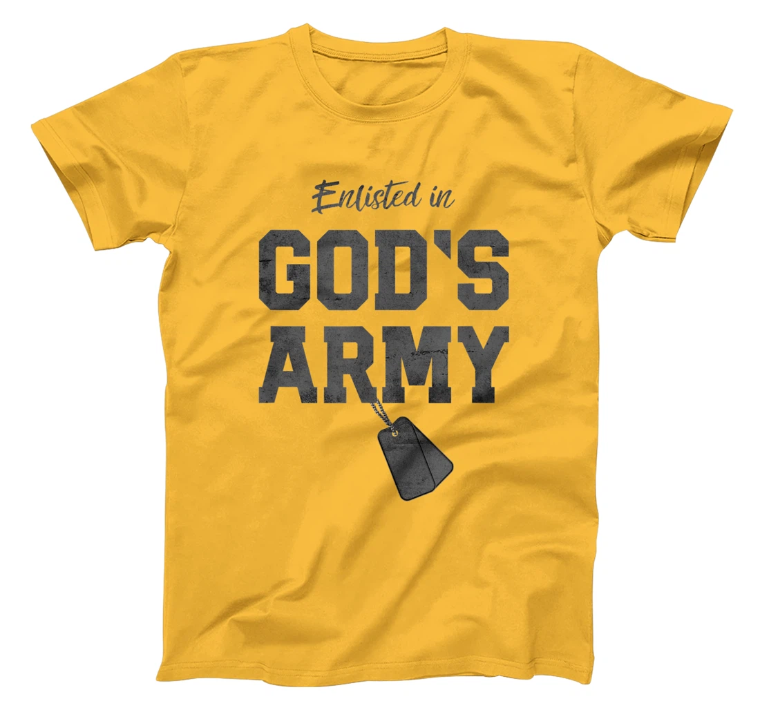 Enlisted In God's Army Christian Religious T-Shirt