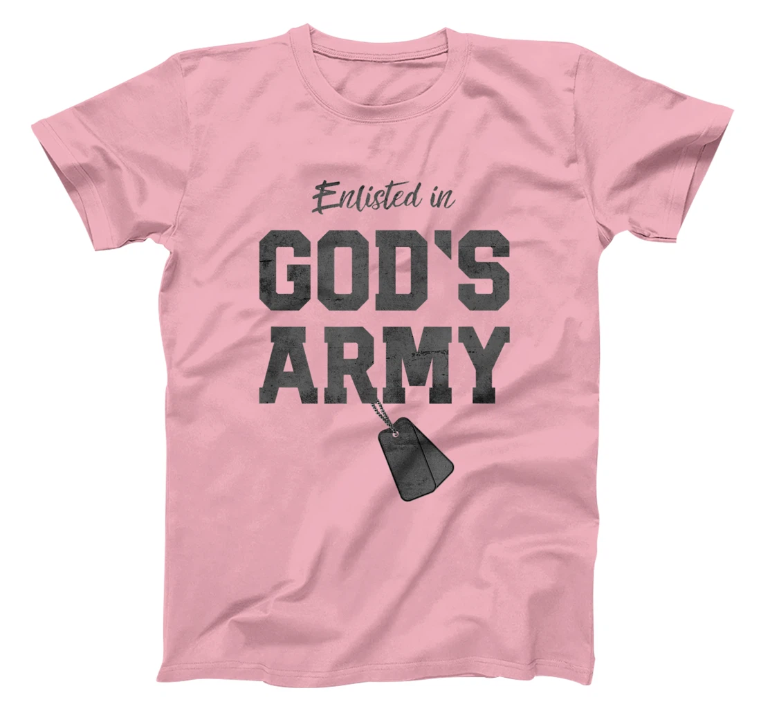 Enlisted In God's Army Christian Religious T-Shirt