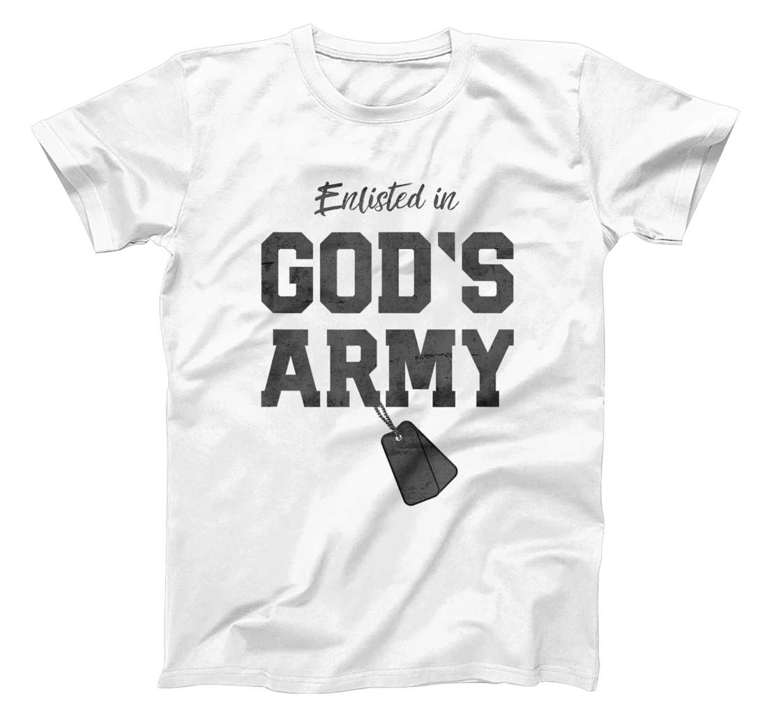 Enlisted In God's Army Christian Religious T-Shirt
