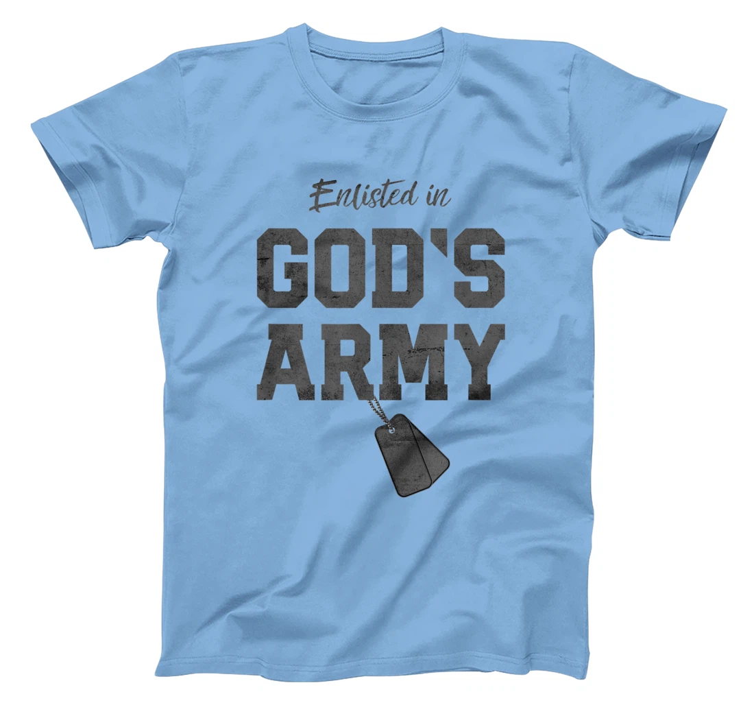 Enlisted In God's Army Christian Religious T-Shirt
