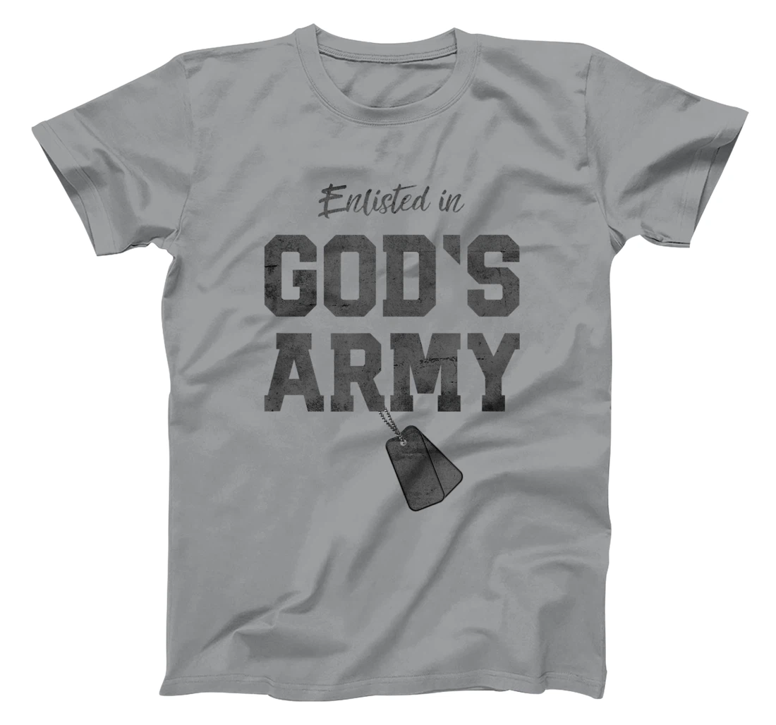 Enlisted In God's Army Christian Religious T-Shirt