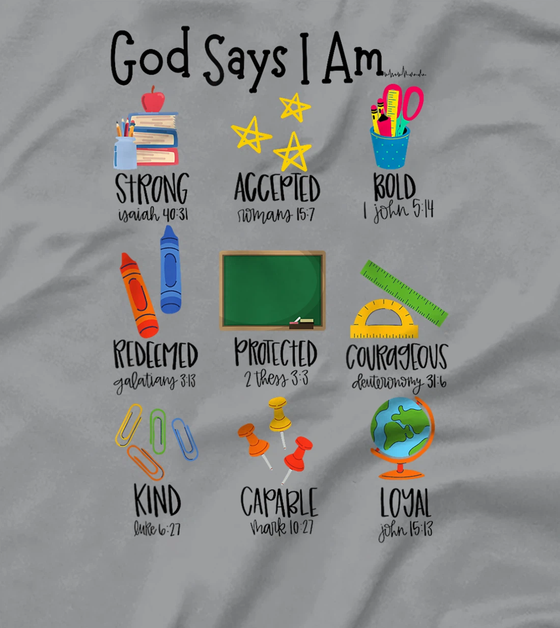 God Says I Am Teacher T-Shirt