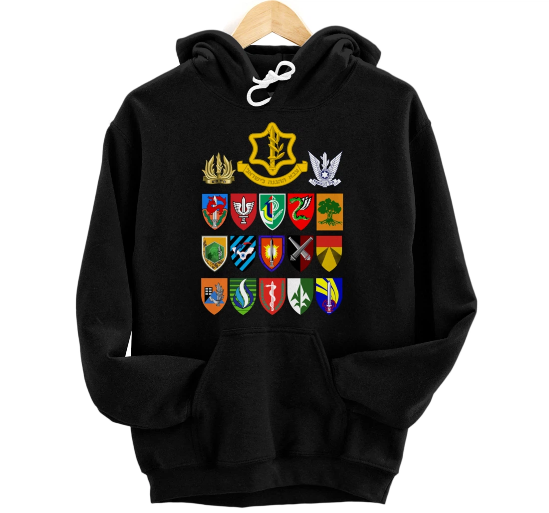 Israeli Army Units IDF Israel Defense Forces Military Tzahal Pullover Hoodie