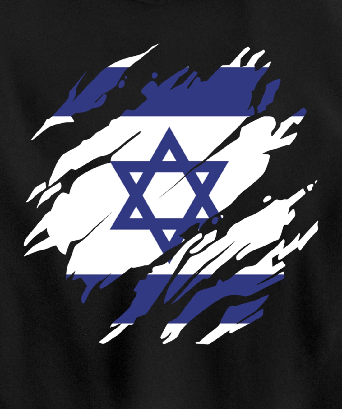 Israel Israeli Flag Pride Roots Heritage Jew Jewish Pullover Hoodie