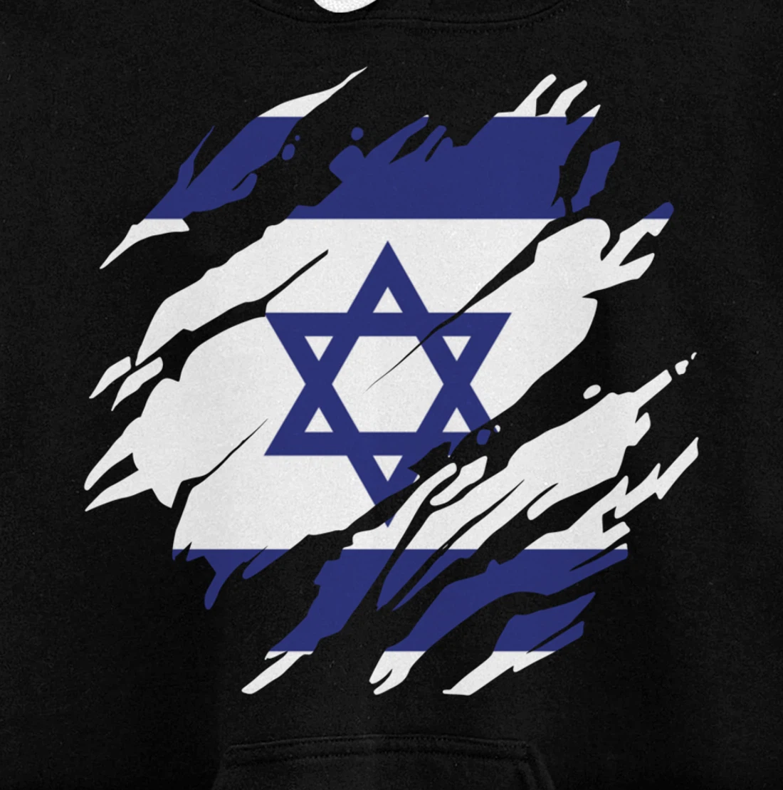 Israel Israeli Flag Pride Roots Heritage Jew Jewish Pullover Hoodie
