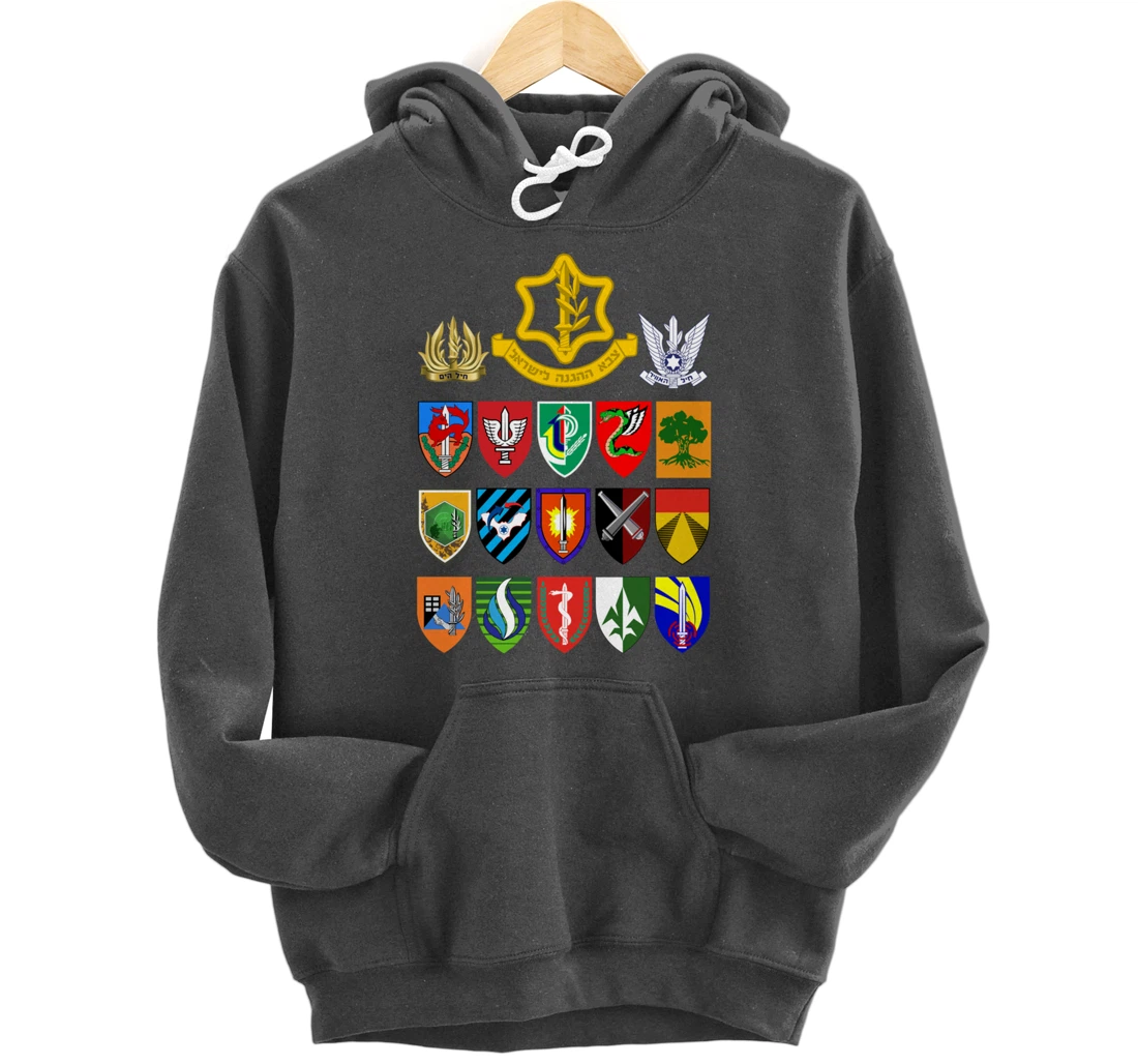 Israeli Army Units IDF Israel Defense Forces Military Tzahal Pullover Hoodie