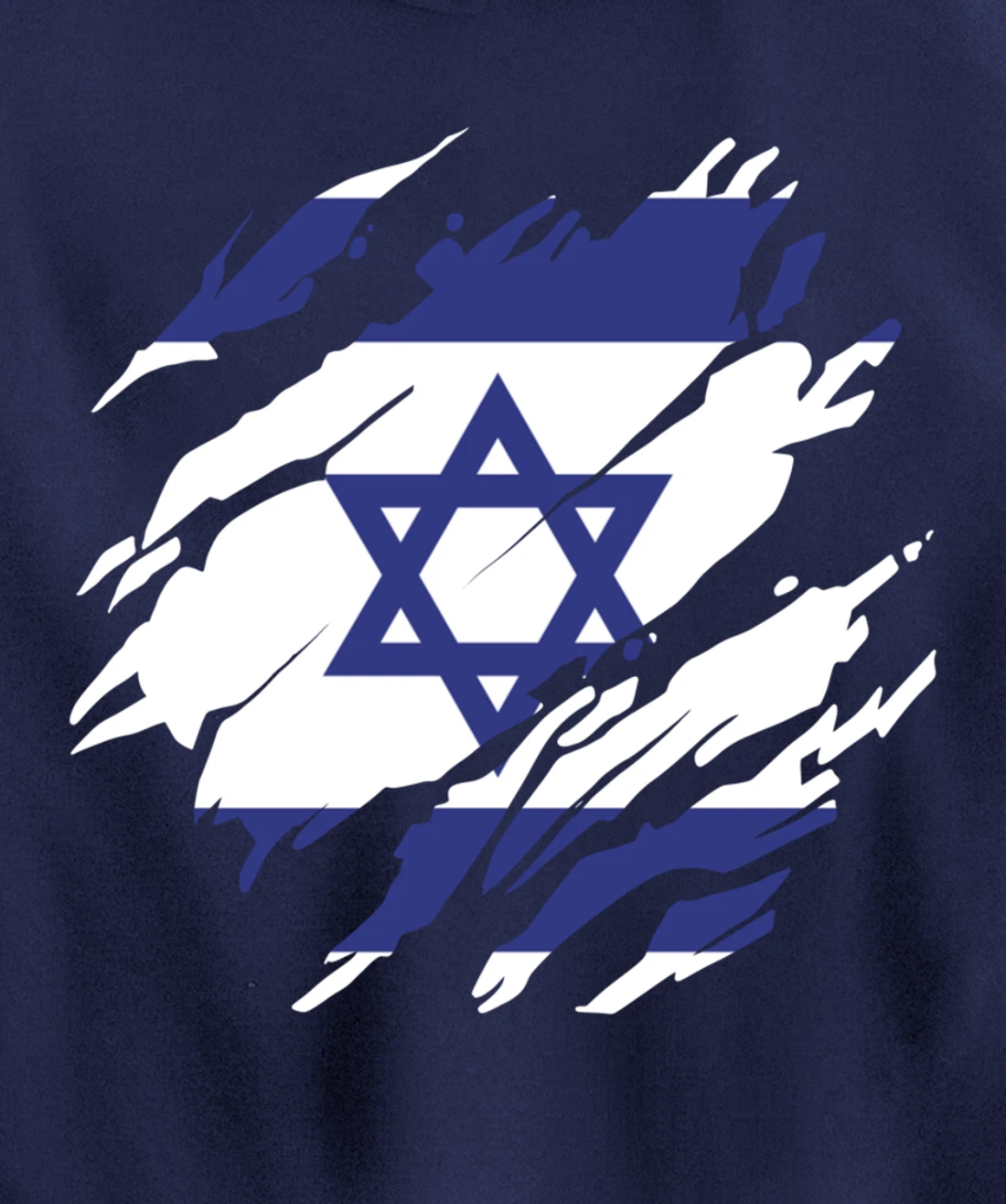 Israel Israeli Flag Pride Roots Heritage Jew Jewish Pullover Hoodie