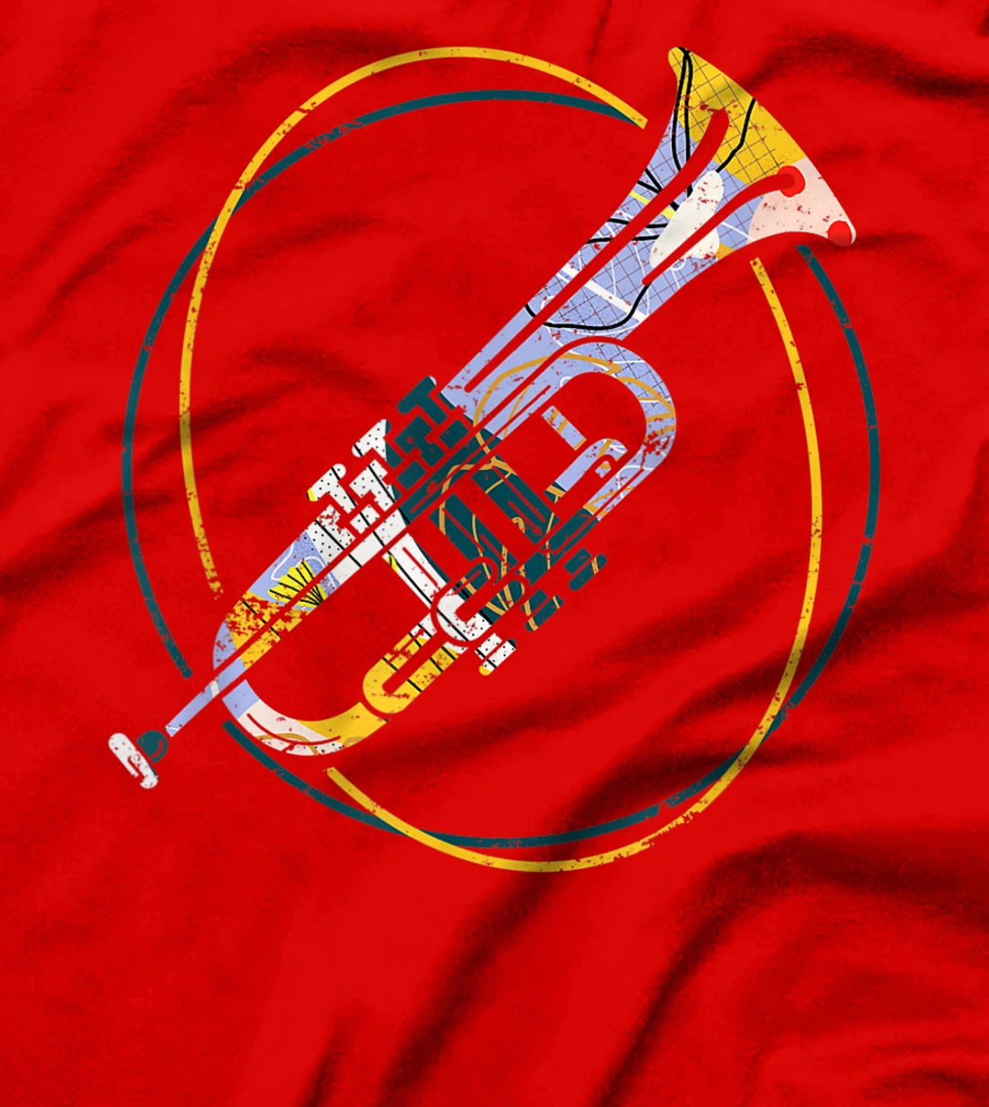 Trumpet Player Jazz Music Gift Hippie Trumpet T-Shirt