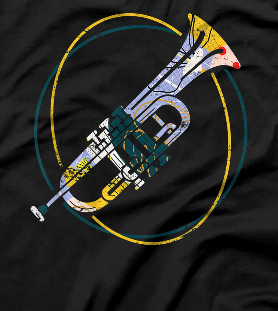 Trumpet Player Jazz Music Gift Hippie Trumpet T-Shirt