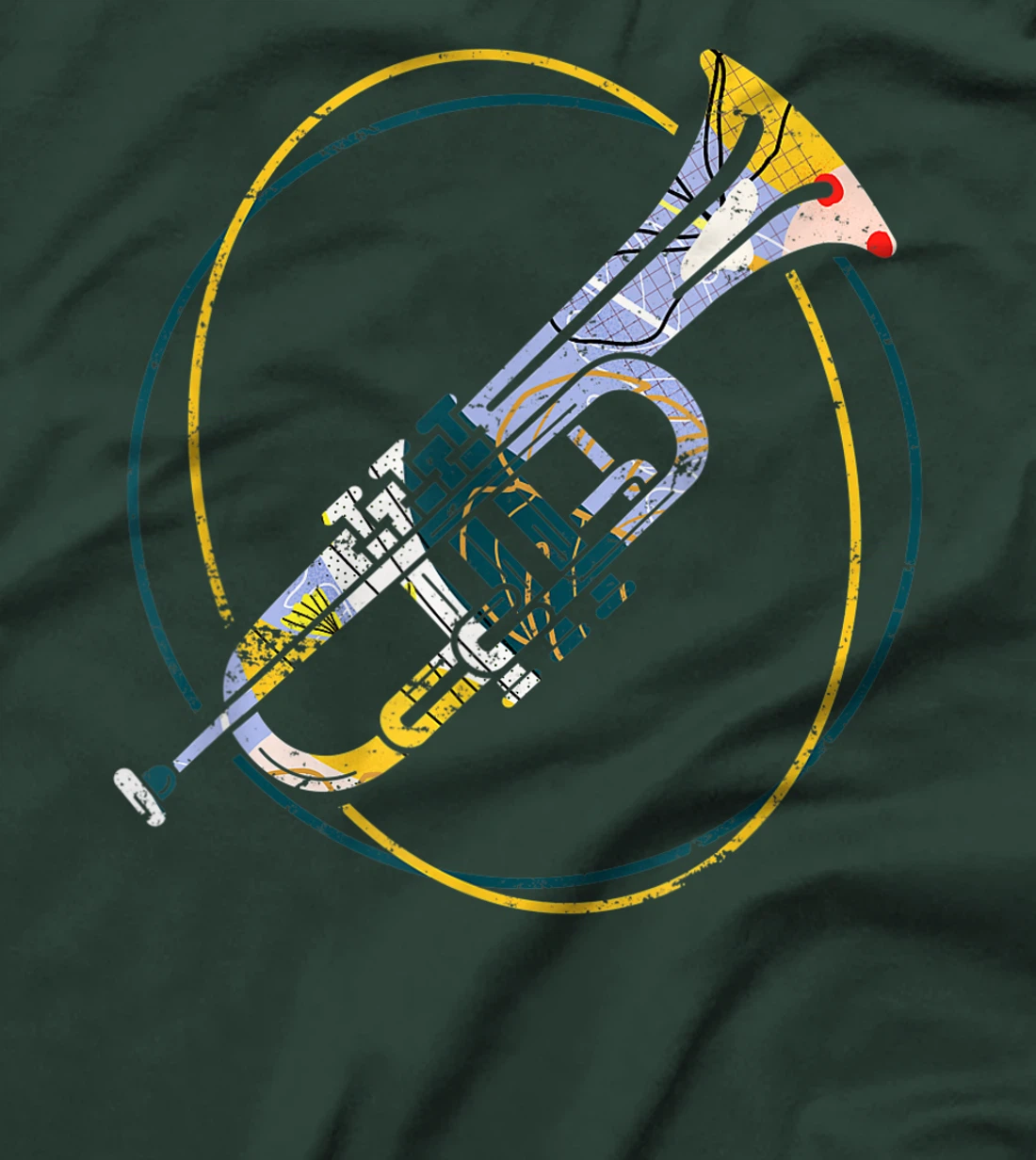 Trumpet Player Jazz Music Gift Hippie Trumpet T-Shirt