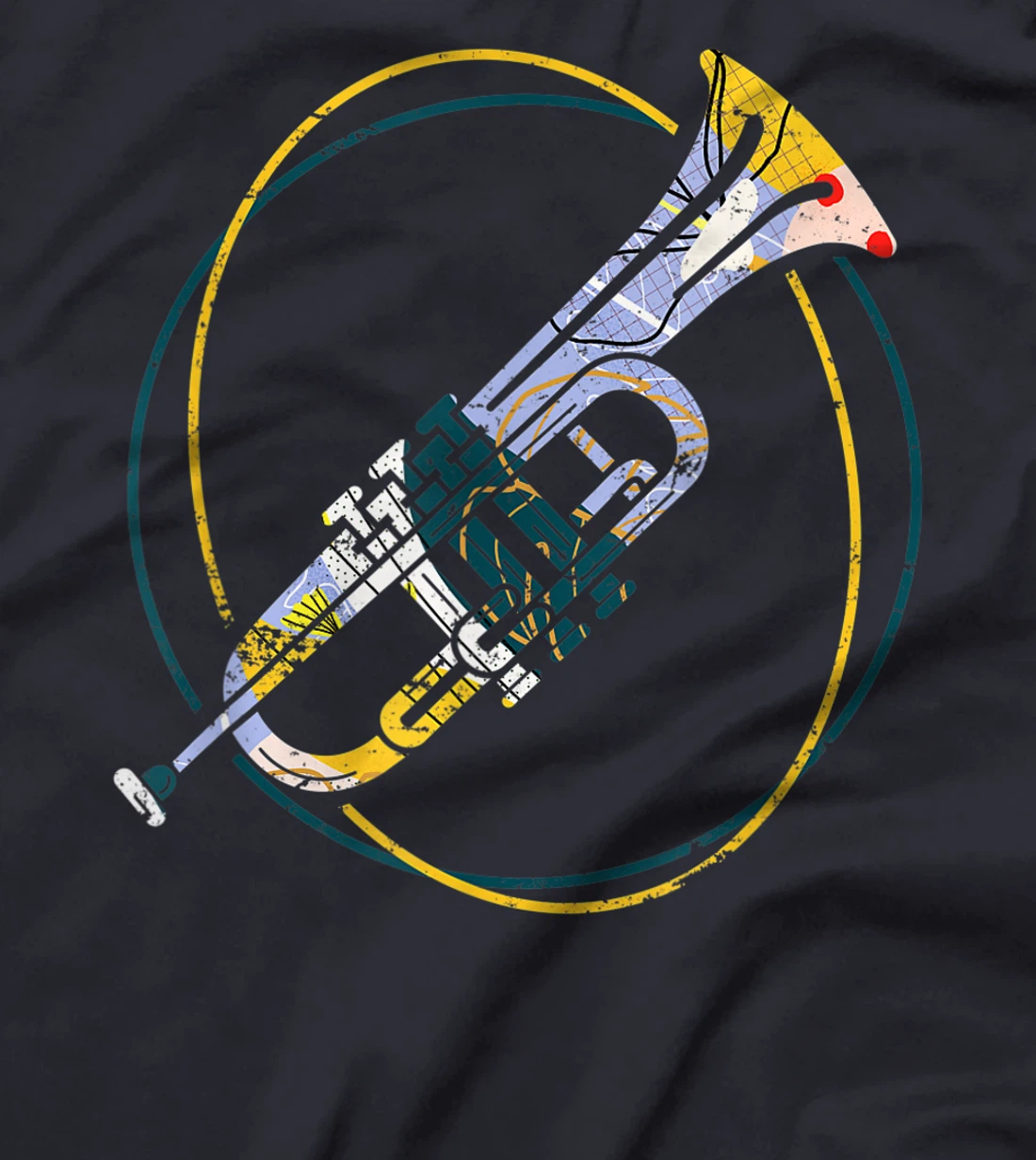 Trumpet Player Jazz Music Gift Hippie Trumpet T-Shirt