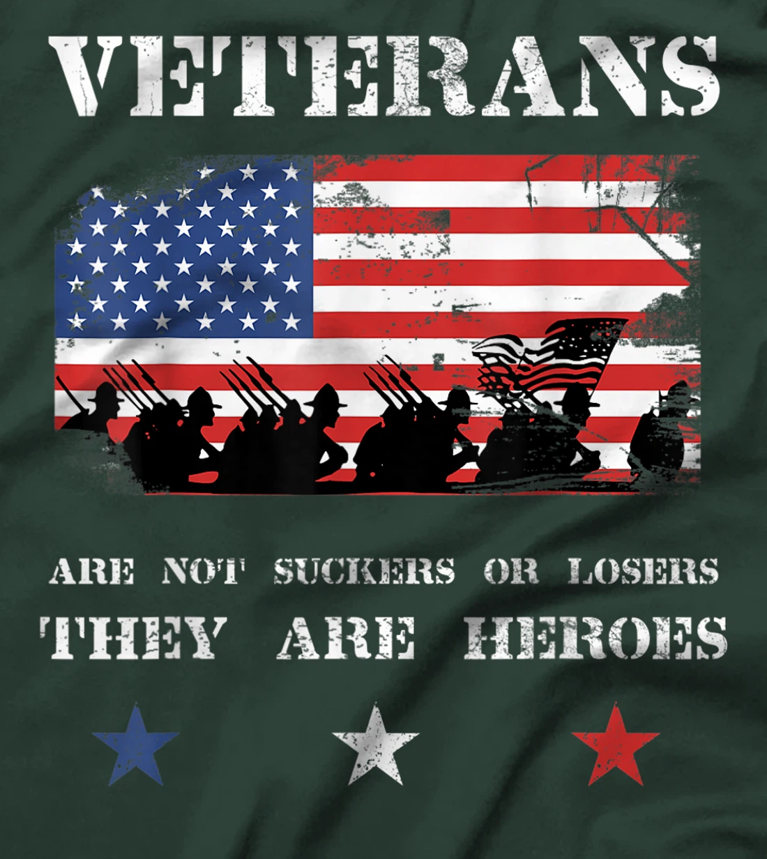 Veterans are not losers or suckers Anti Trump T-Shirt