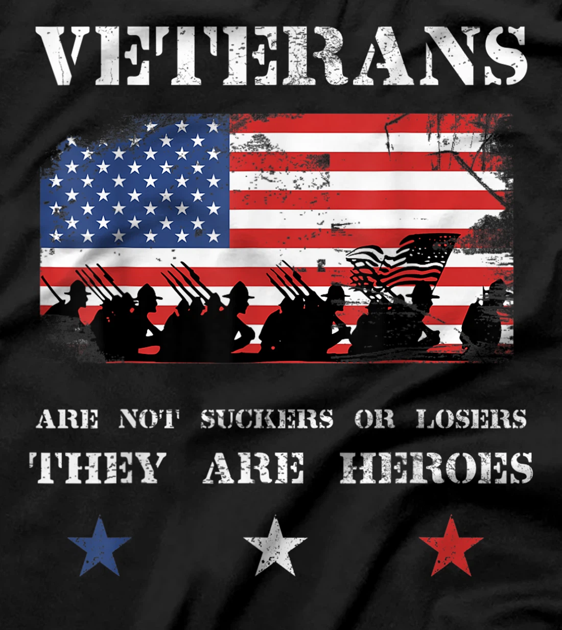 Veterans are not losers or suckers Anti Trump T-Shirt