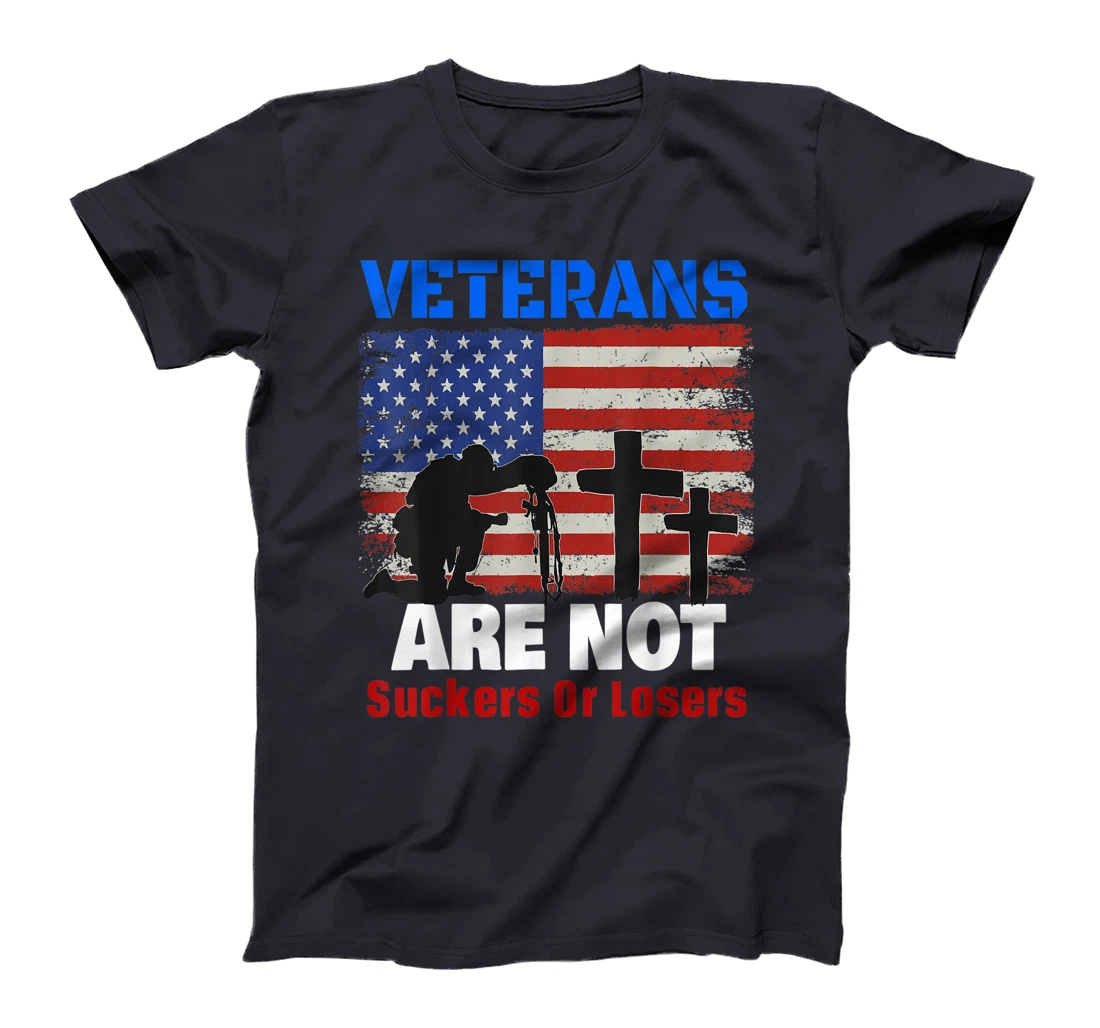 Veterans Are Not Suckers Or Losers Anti-Trump Vote OUT 8645 T-Shirt
