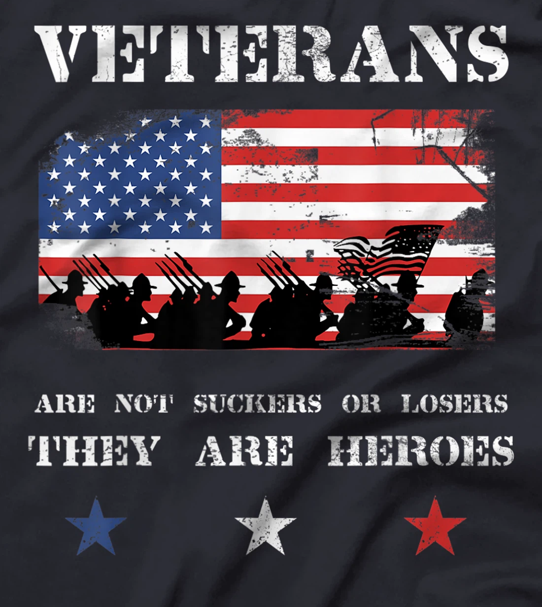 Veterans are not losers or suckers Anti Trump T-Shirt