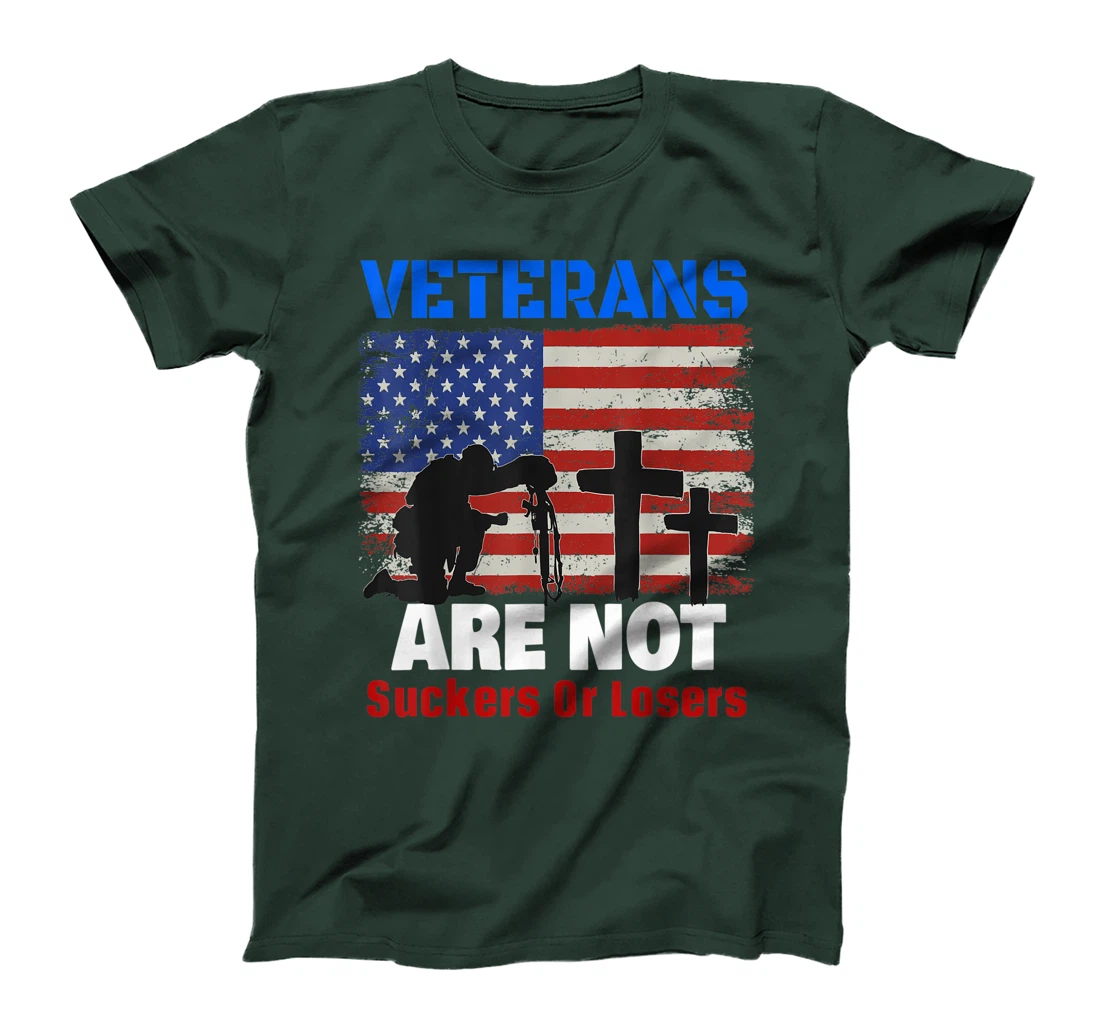 Veterans Are Not Suckers Or Losers Anti-Trump Vote OUT 8645 T-Shirt