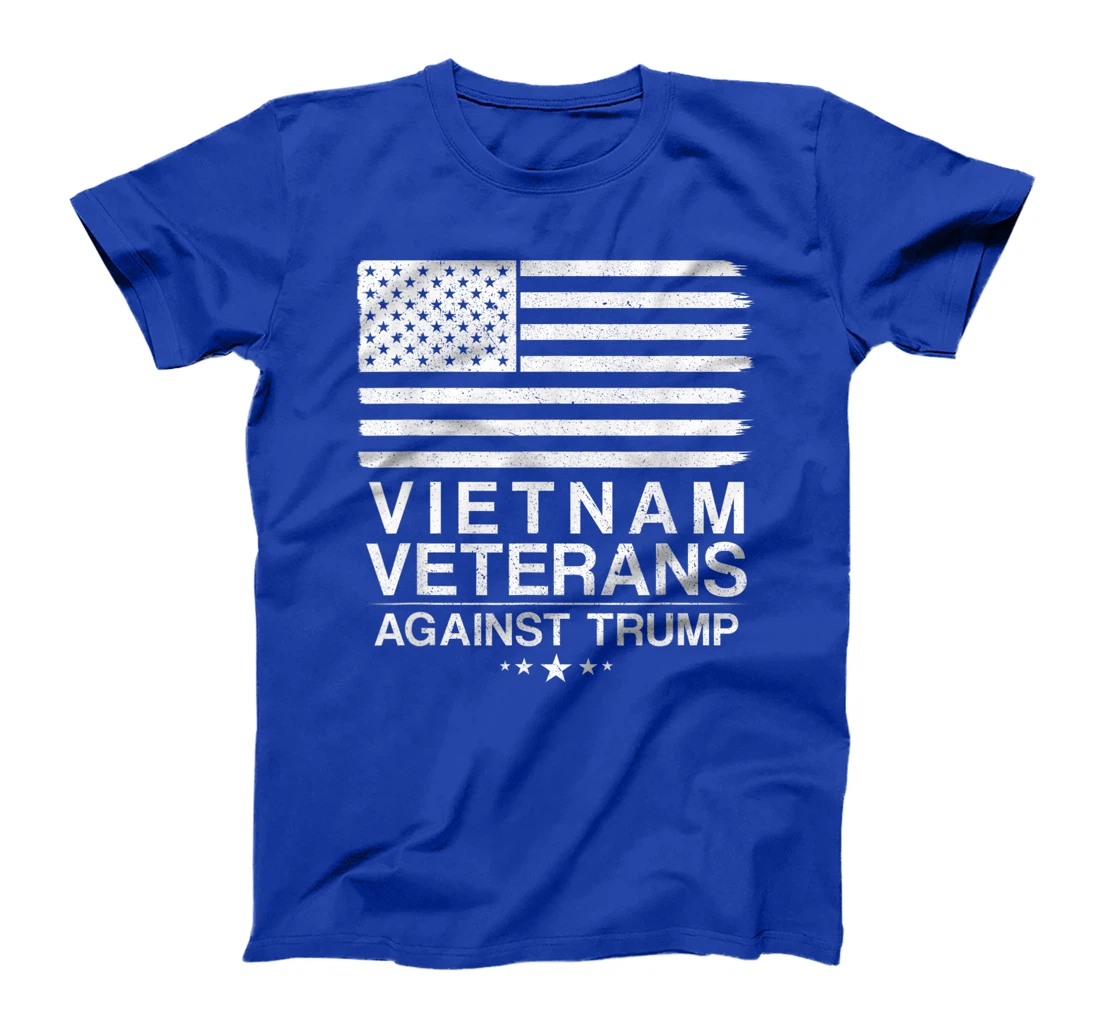 Vietnam Veterans Against Trump For Biden USA American Flag T-Shirt