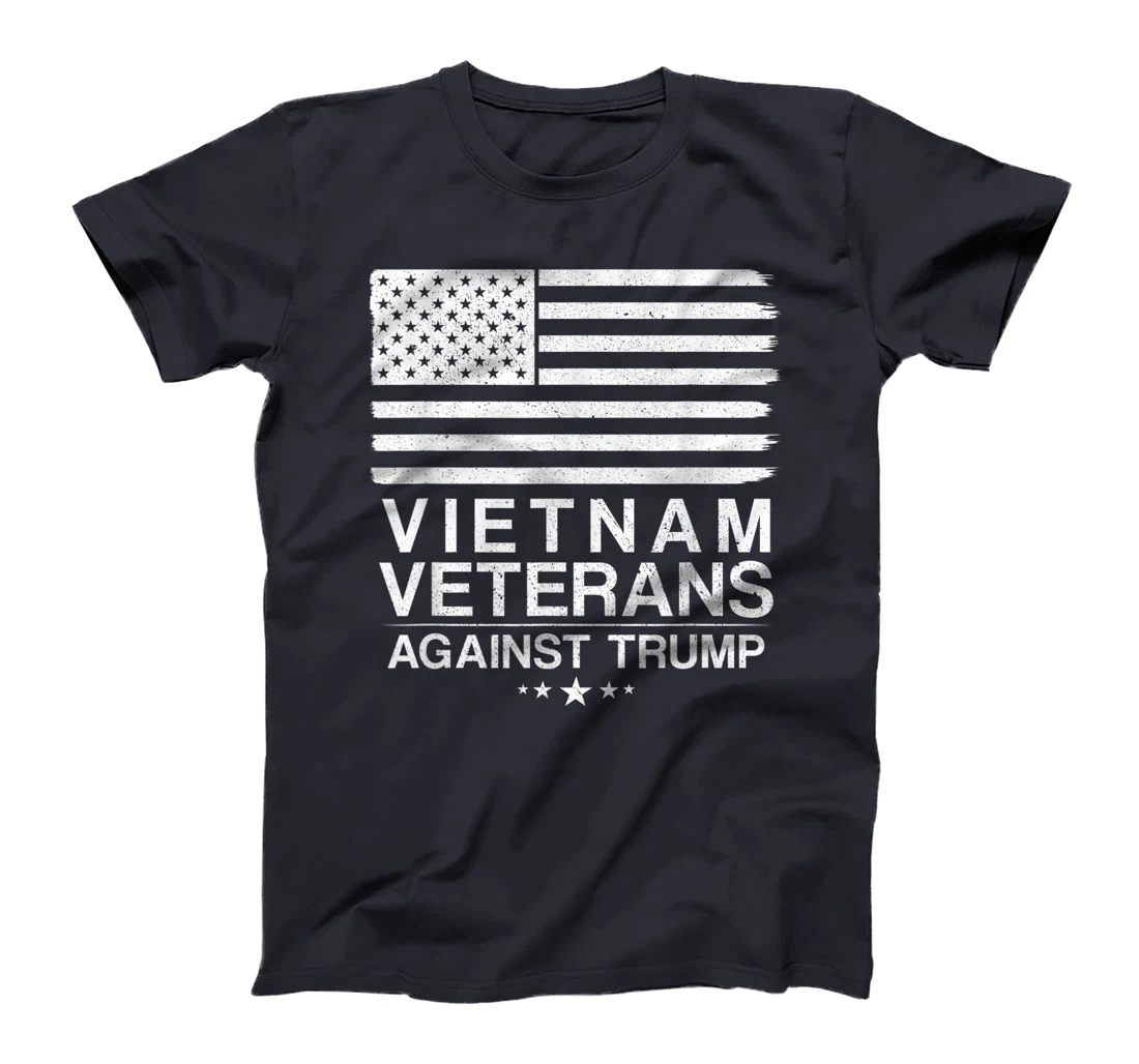 Vietnam Veterans Against Trump For Biden USA American Flag T-Shirt