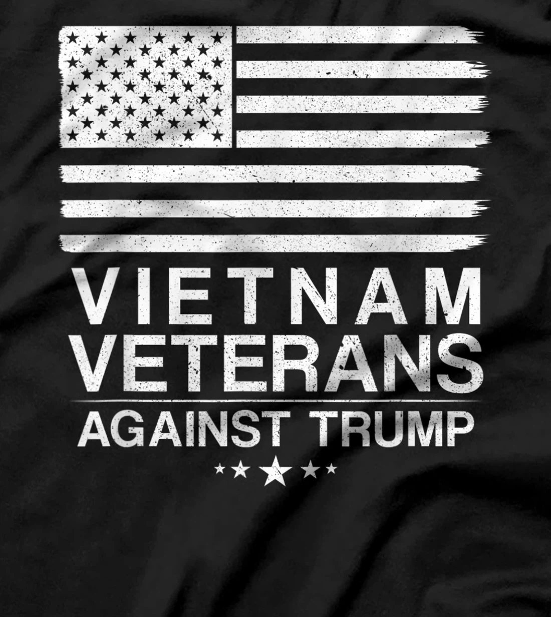 Vietnam Veterans Against Trump For Biden USA American Flag T-Shirt