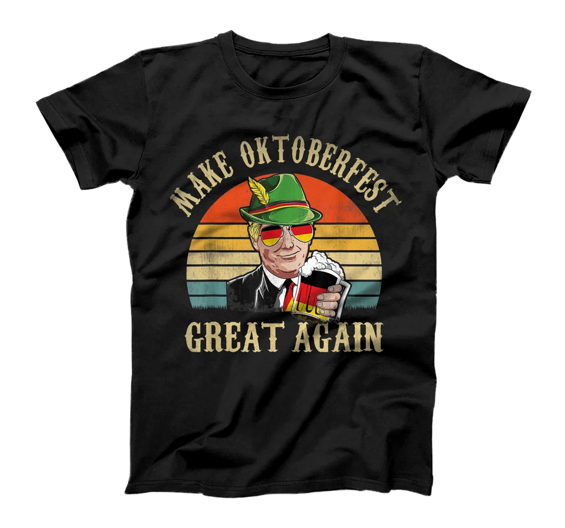 Vintage Make Oktoberfest Great Again Trump Beer Festival T-Shirt