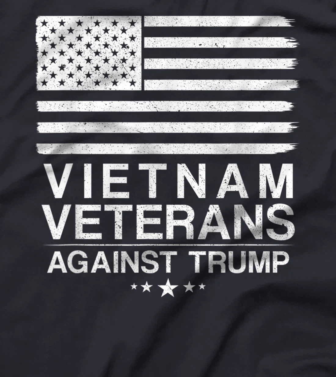 Vietnam Veterans Against Trump For Biden USA American Flag T-Shirt