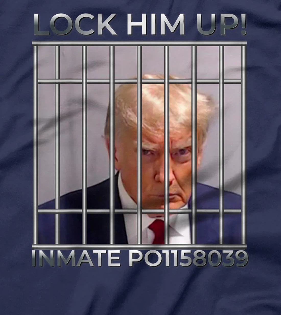 Funny Trump Mugshot Lock Him Up T-Shirt