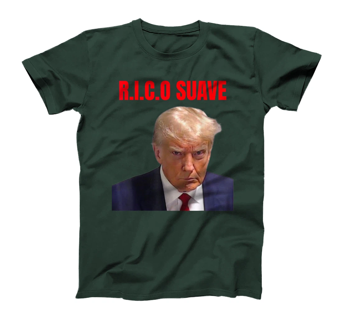 Trump mug shoot R,I,C.O Suave T-Shirt