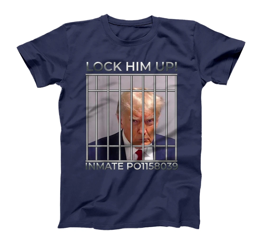 Funny Trump Mugshot Lock Him Up T-Shirt