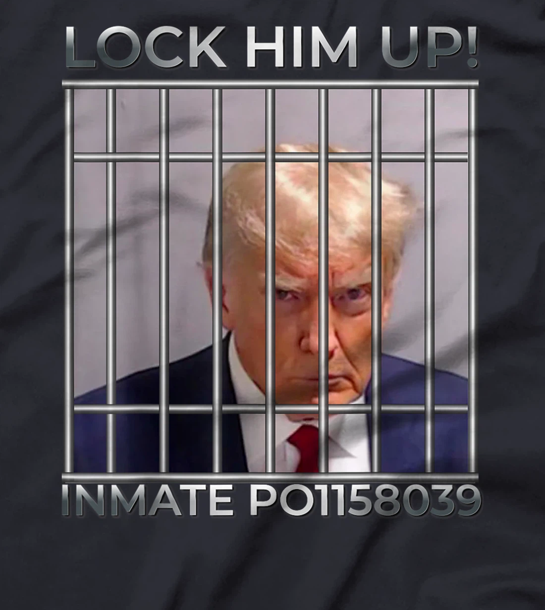 Funny Trump Mugshot Lock Him Up T-Shirt