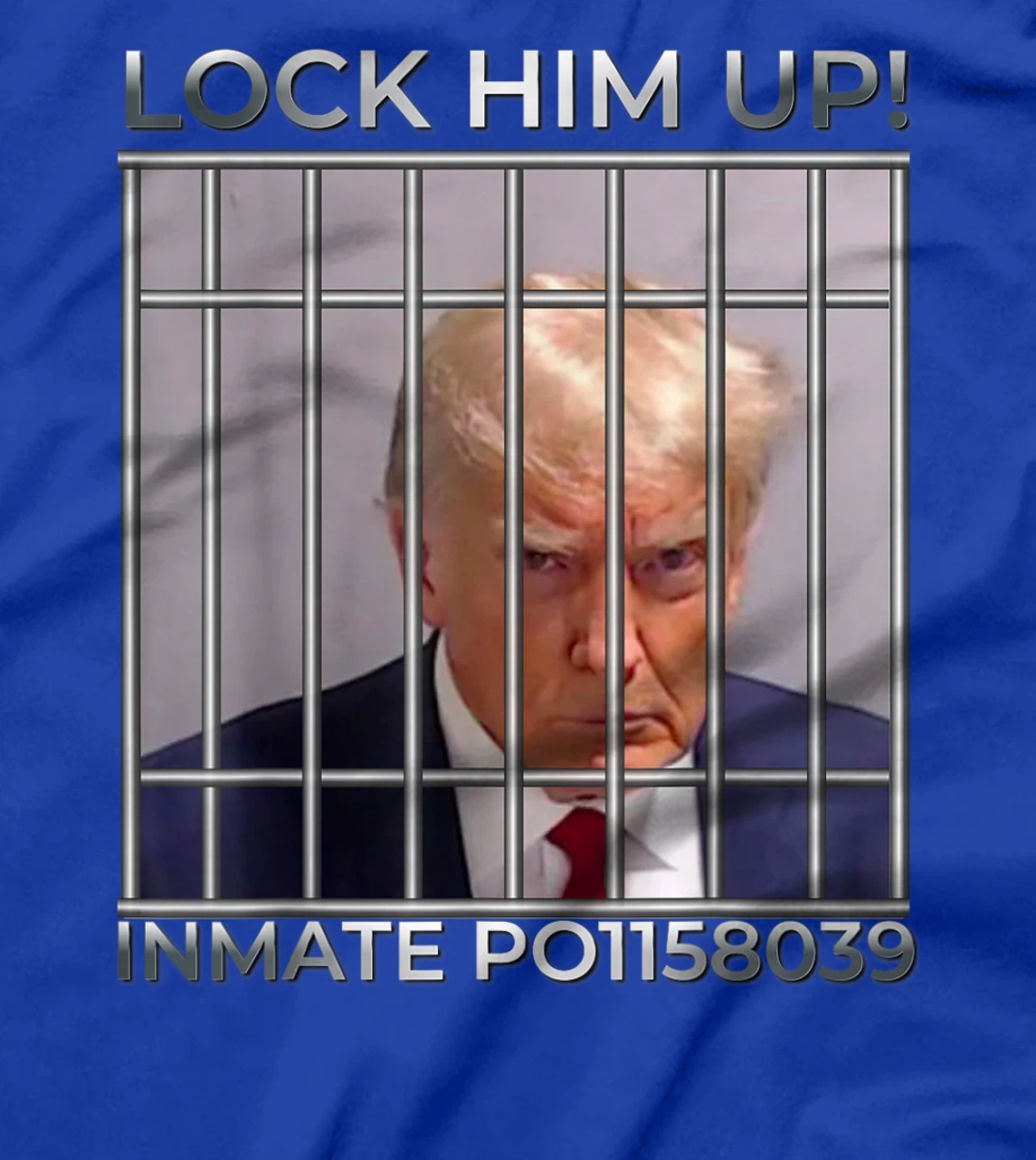 Funny Trump Mugshot Lock Him Up T-Shirt
