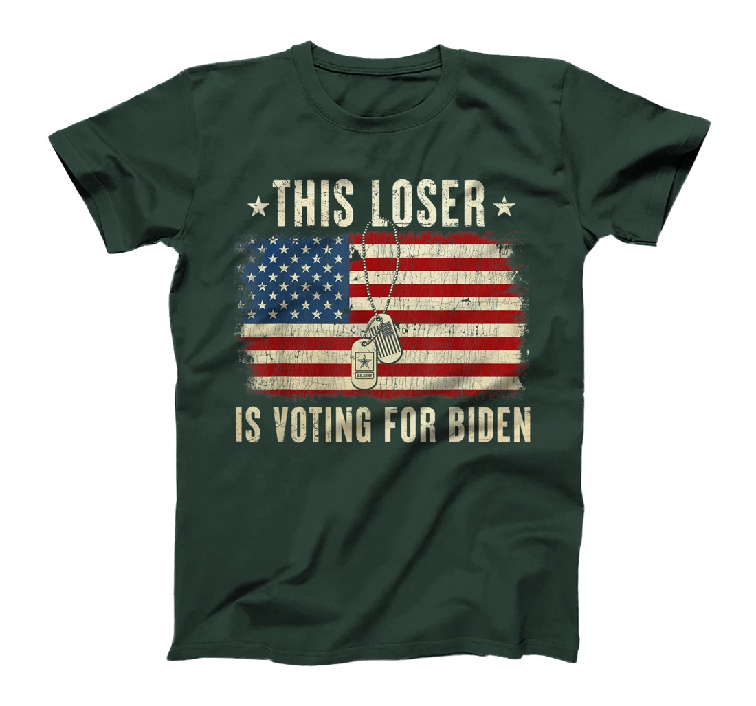 This Loser Is Voting For Biden Anti Trump Military T-Shirt