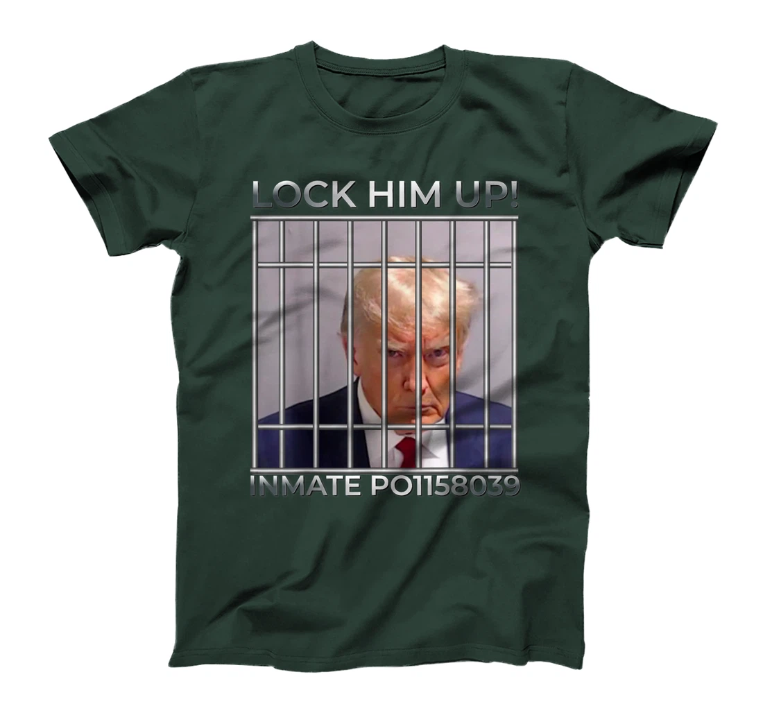 Funny Trump Mugshot Lock Him Up T-Shirt