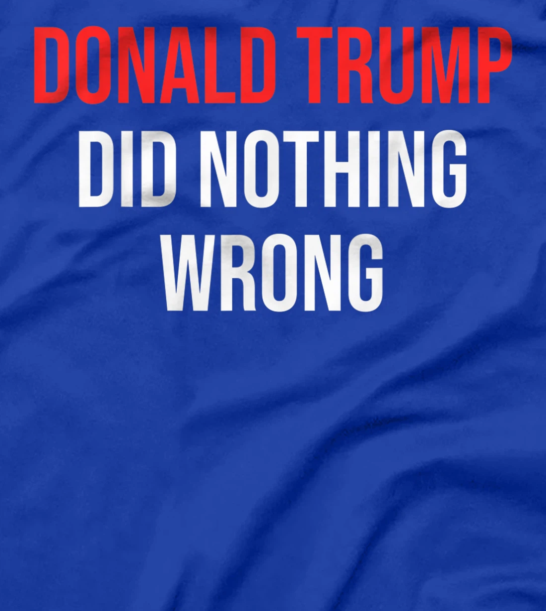 Donald Trump Did Nothing Wrong For Trump Supporters T-Shirt