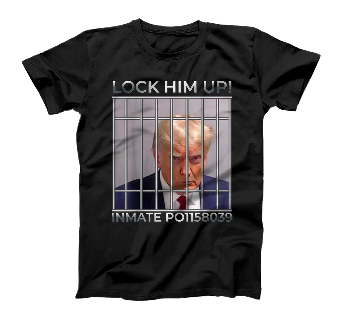 Funny Trump Mugshot Lock Him Up T-Shirt