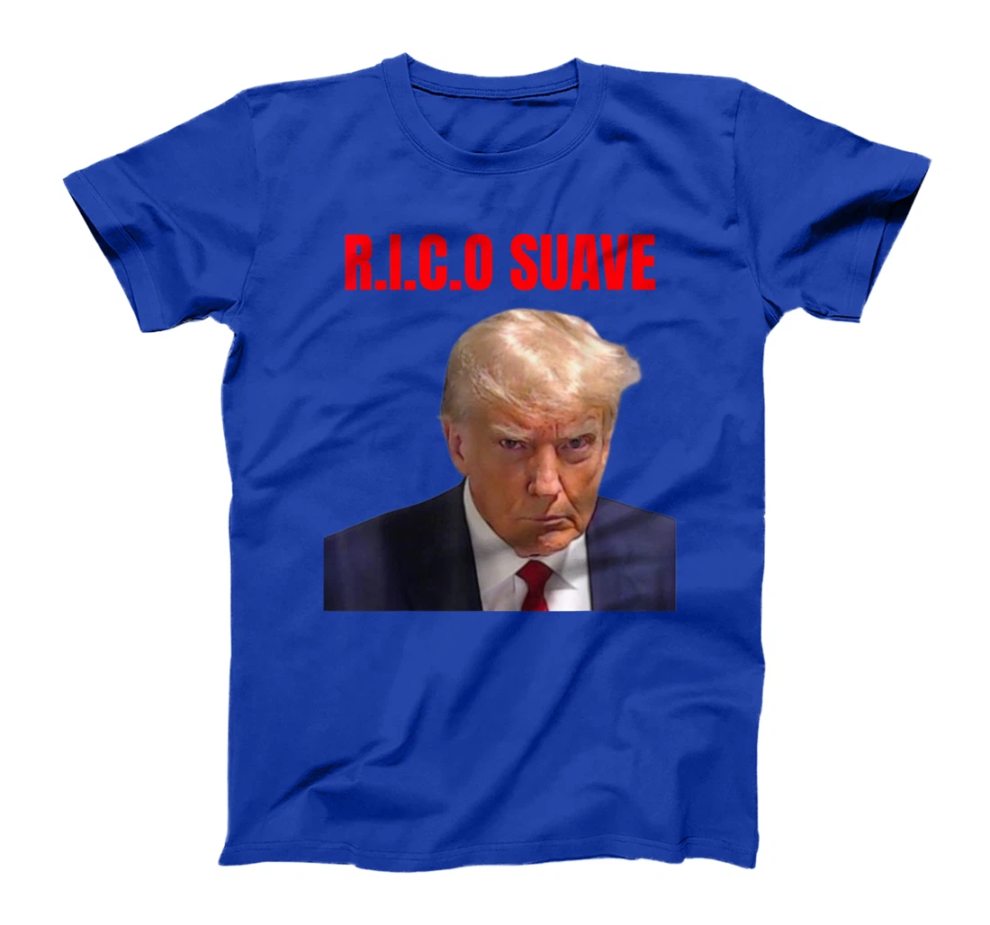 Trump mug shoot R,I,C.O Suave T-Shirt
