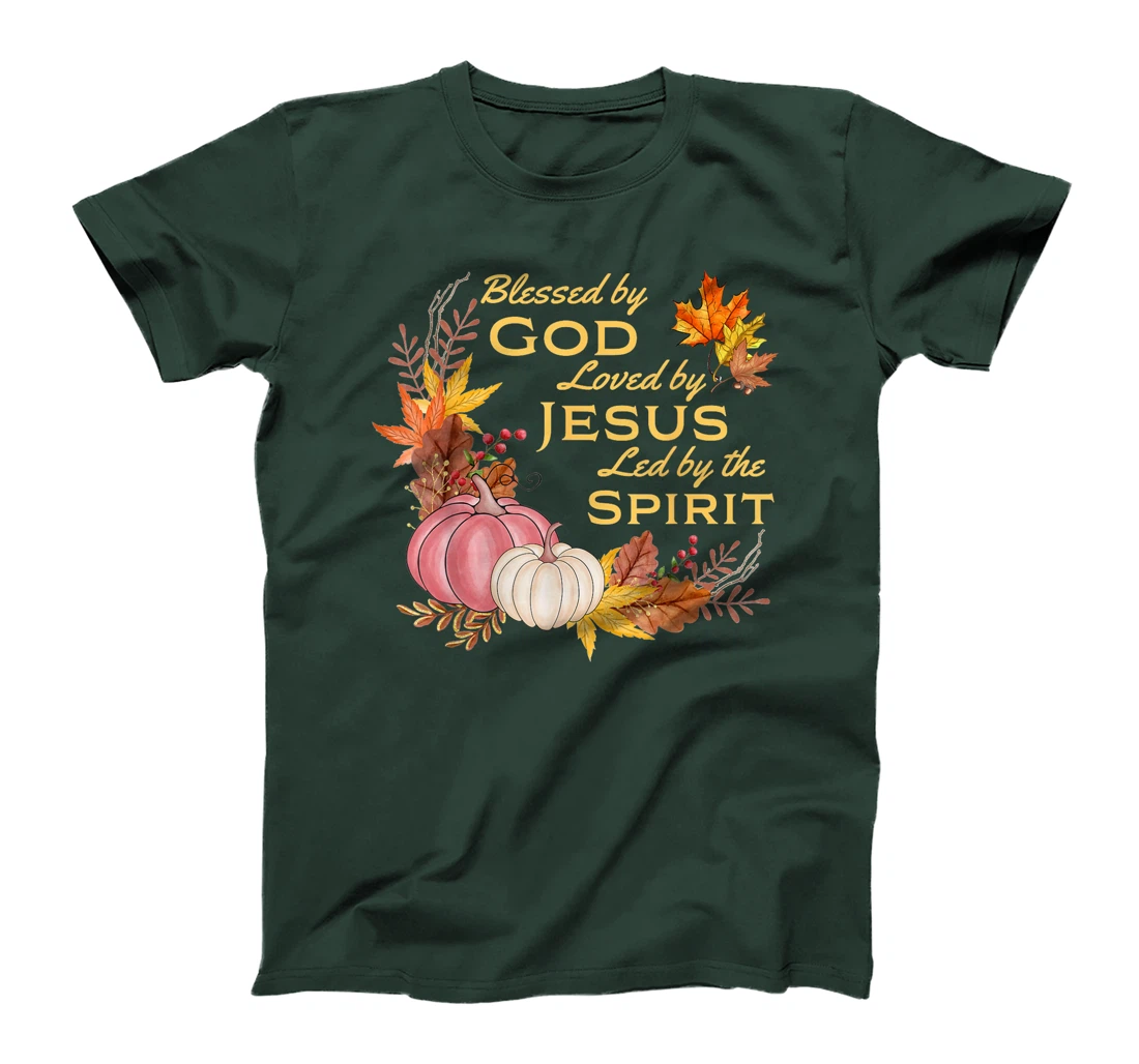 Blessed By God - Loved By Jesus, Fall Harvest T-Shirt