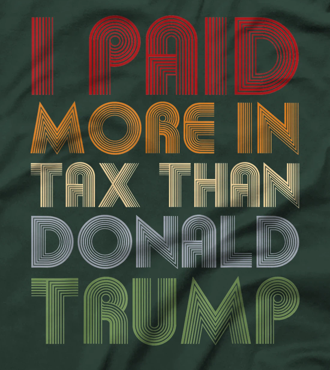 I Paid More In Tax Than Donald Trump Funny Pro Biden T-Shirt