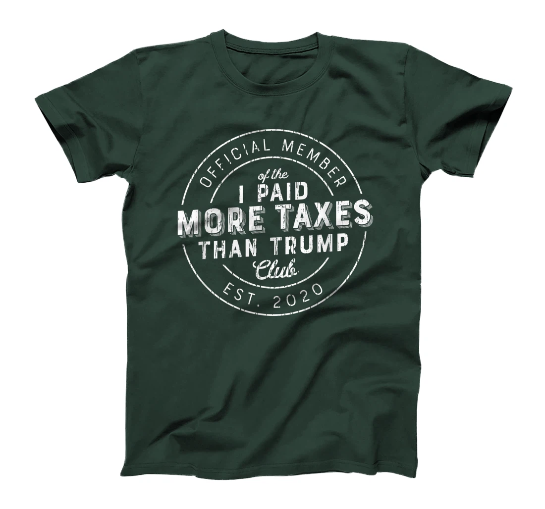 Trump Taxes Shirt Club I Paid More Taxes Than Trump Vintage T-Shirt