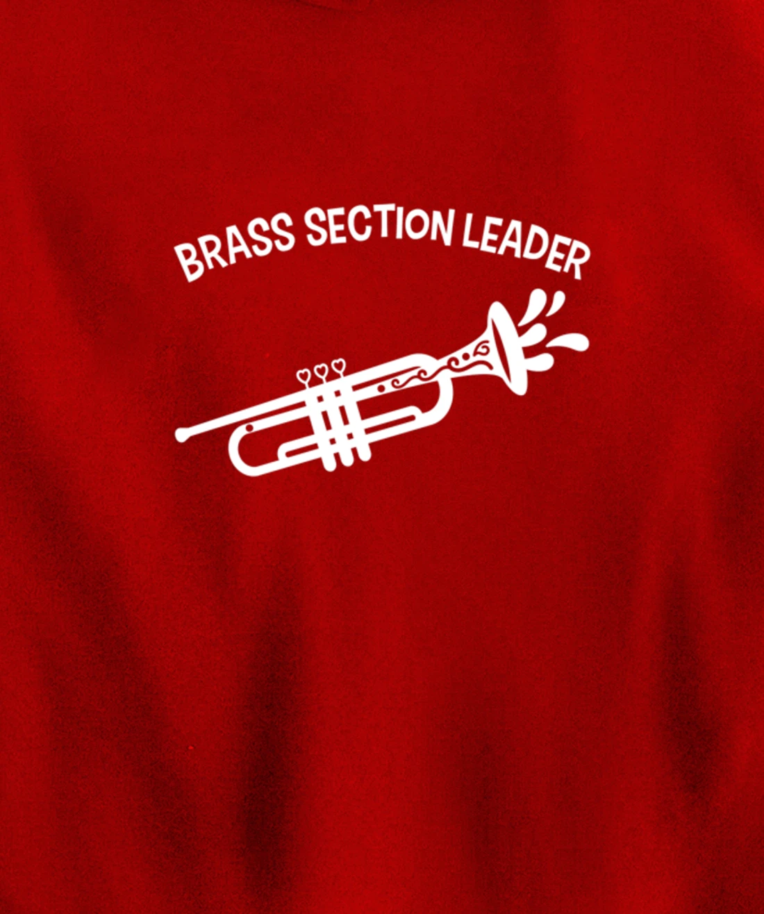 Section Leader Trumpet Music Lead Conductor Pullover Hoodie