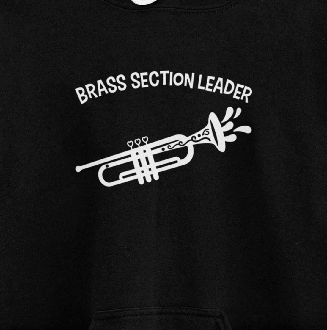 Section Leader Trumpet Music Lead Conductor Pullover Hoodie