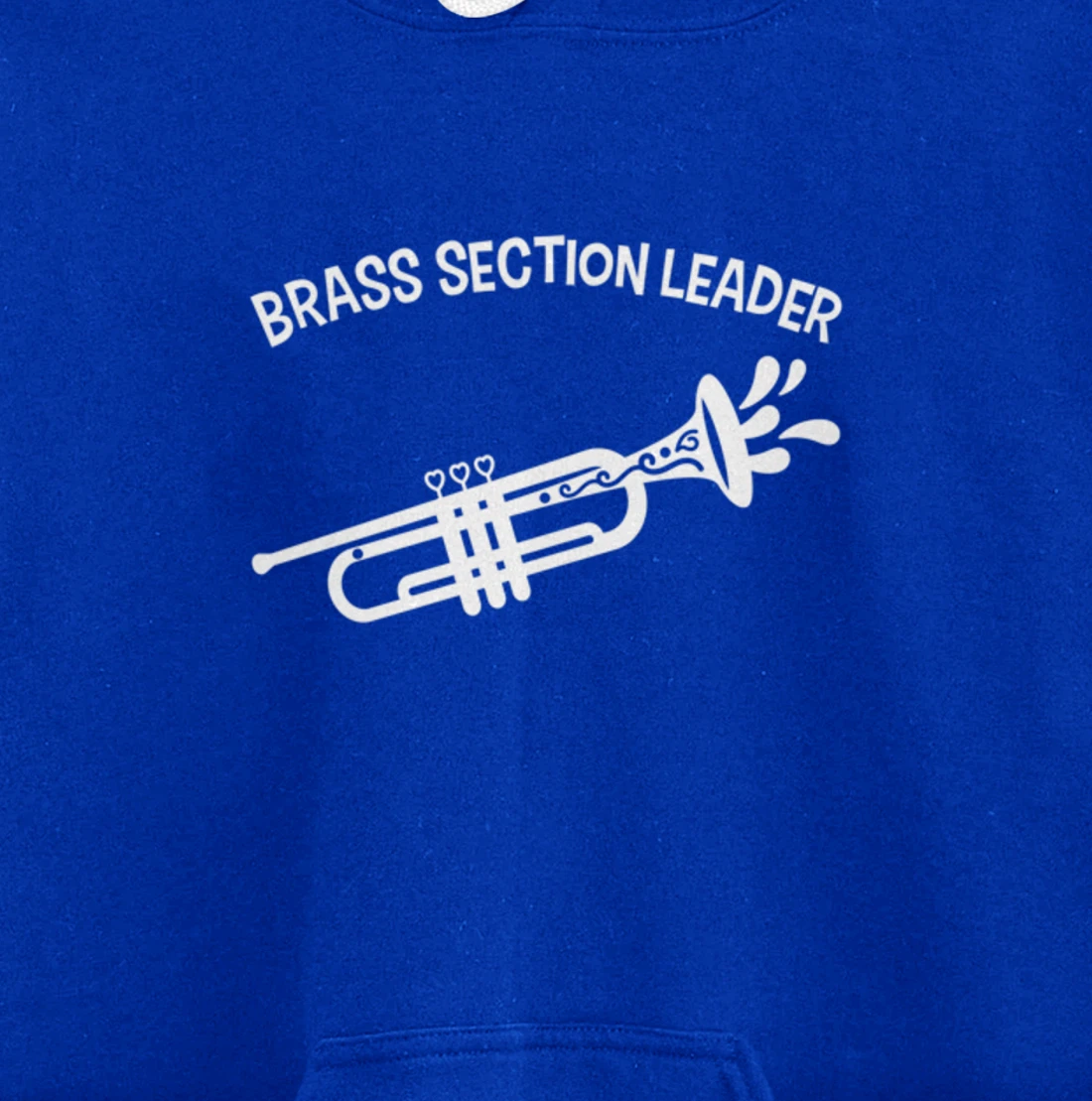 Section Leader Trumpet Music Lead Conductor Pullover Hoodie
