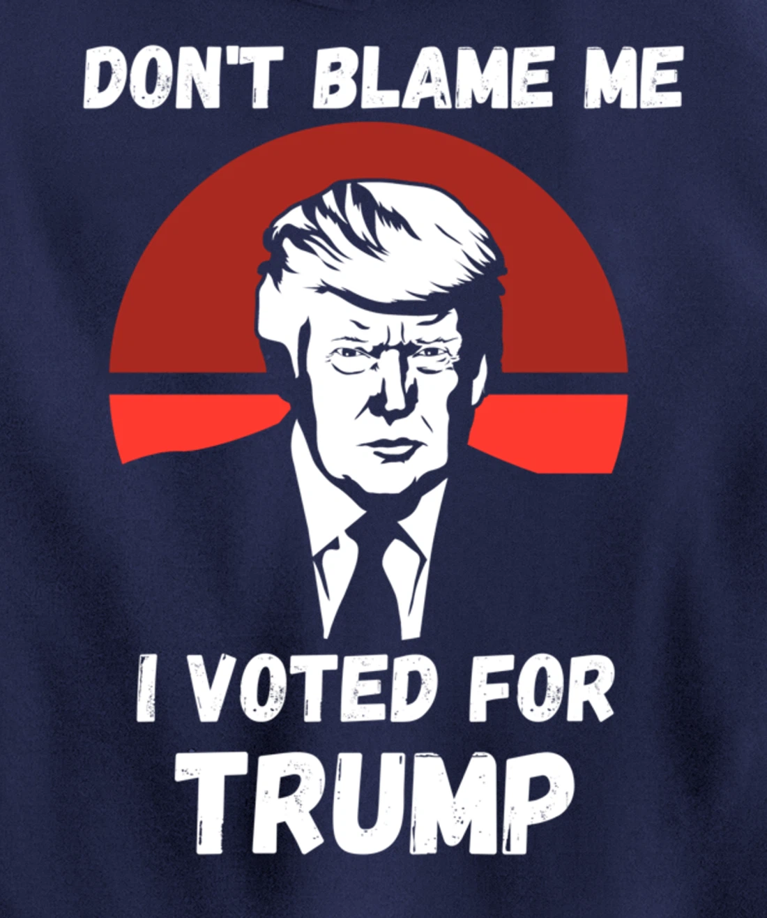 Don’t Blame Me I Voted Trump, Patriotic Pro Donald Trump Pullover Hoodie