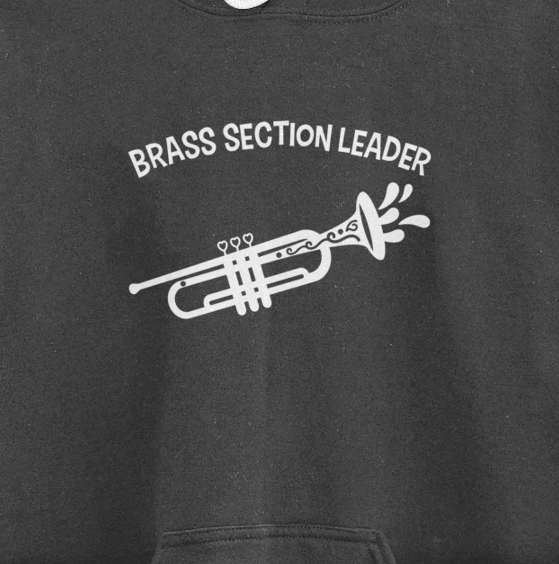 Section Leader Trumpet Music Lead Conductor Pullover Hoodie