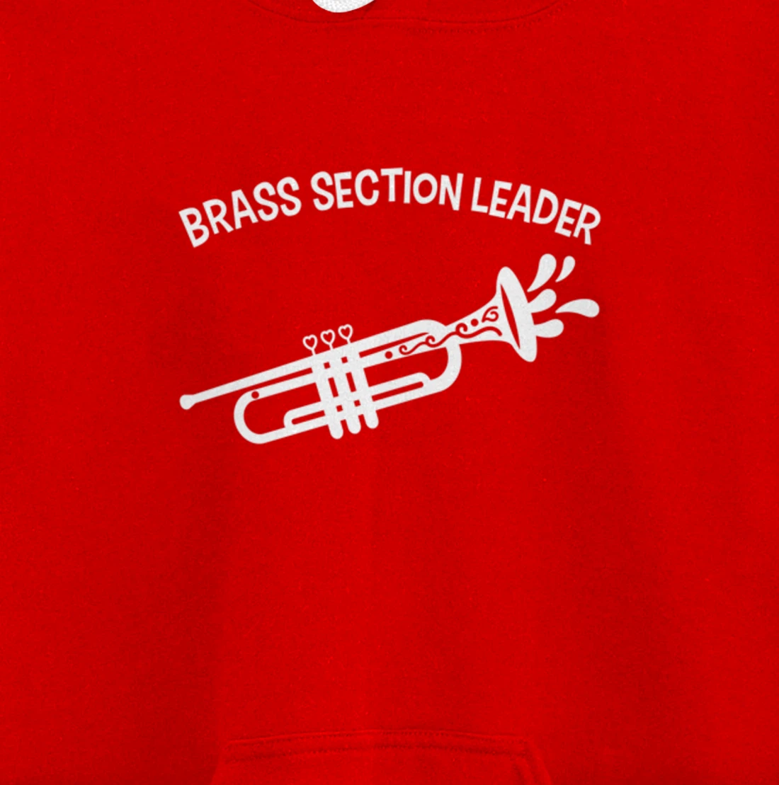 Section Leader Trumpet Music Lead Conductor Pullover Hoodie