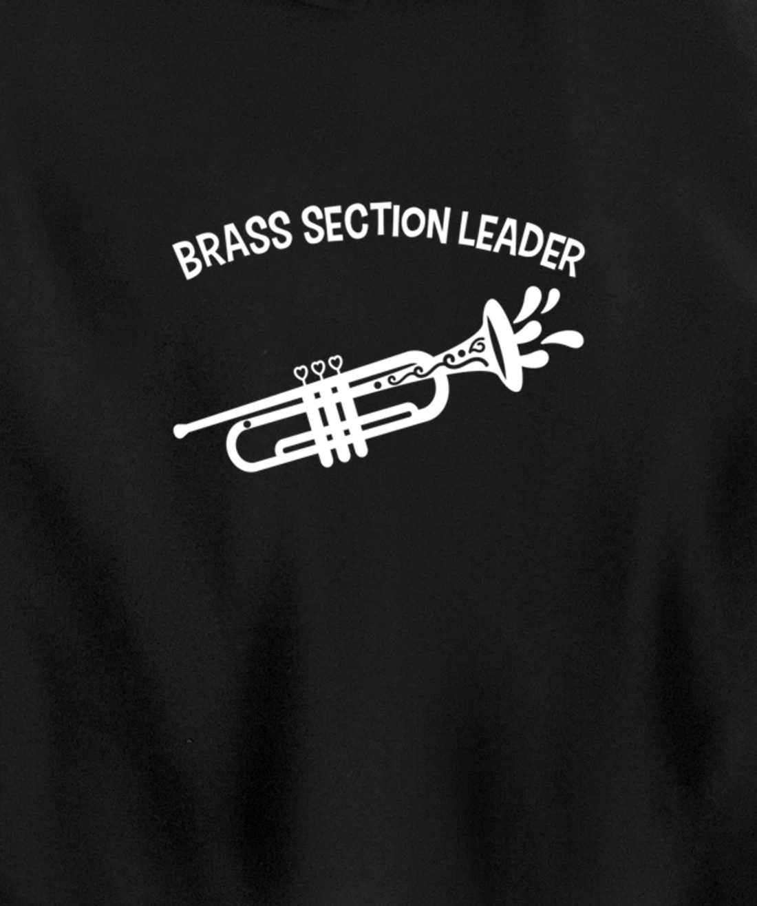 Section Leader Trumpet Music Lead Conductor Pullover Hoodie