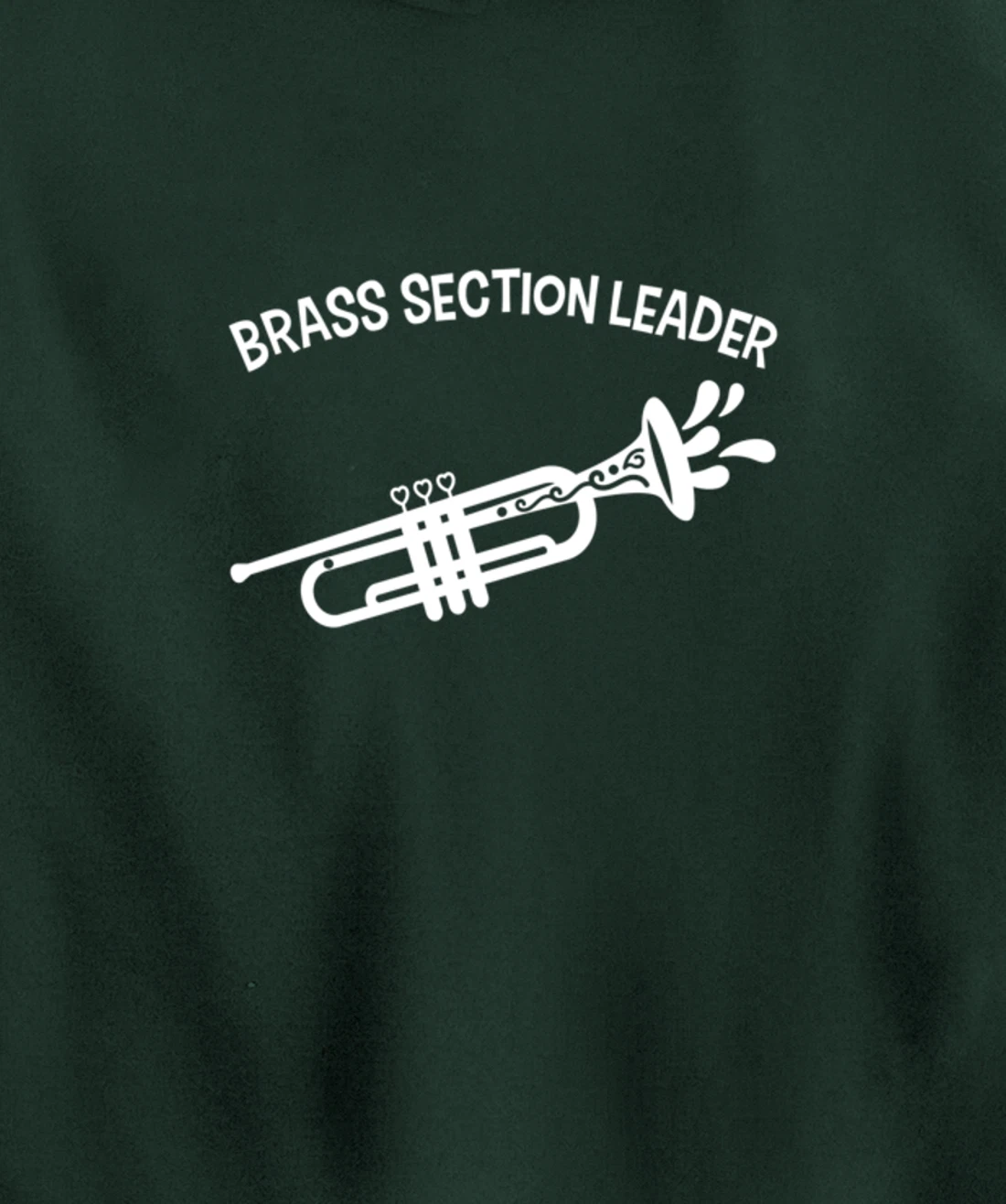 Section Leader Trumpet Music Lead Conductor Pullover Hoodie