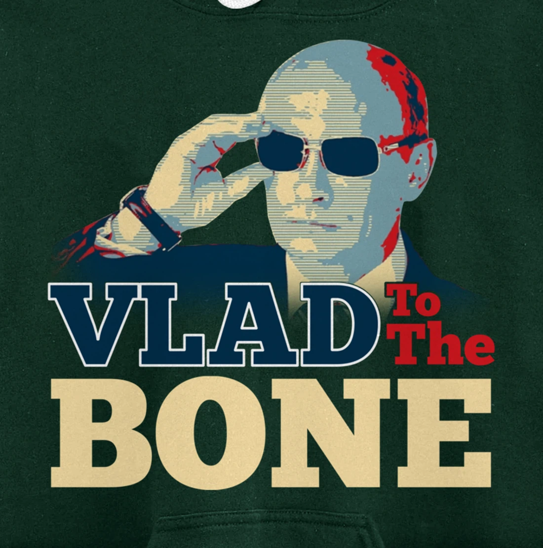 Vlad To The Bone Funny Putin Politic Russian Trump Pullover Hoodie