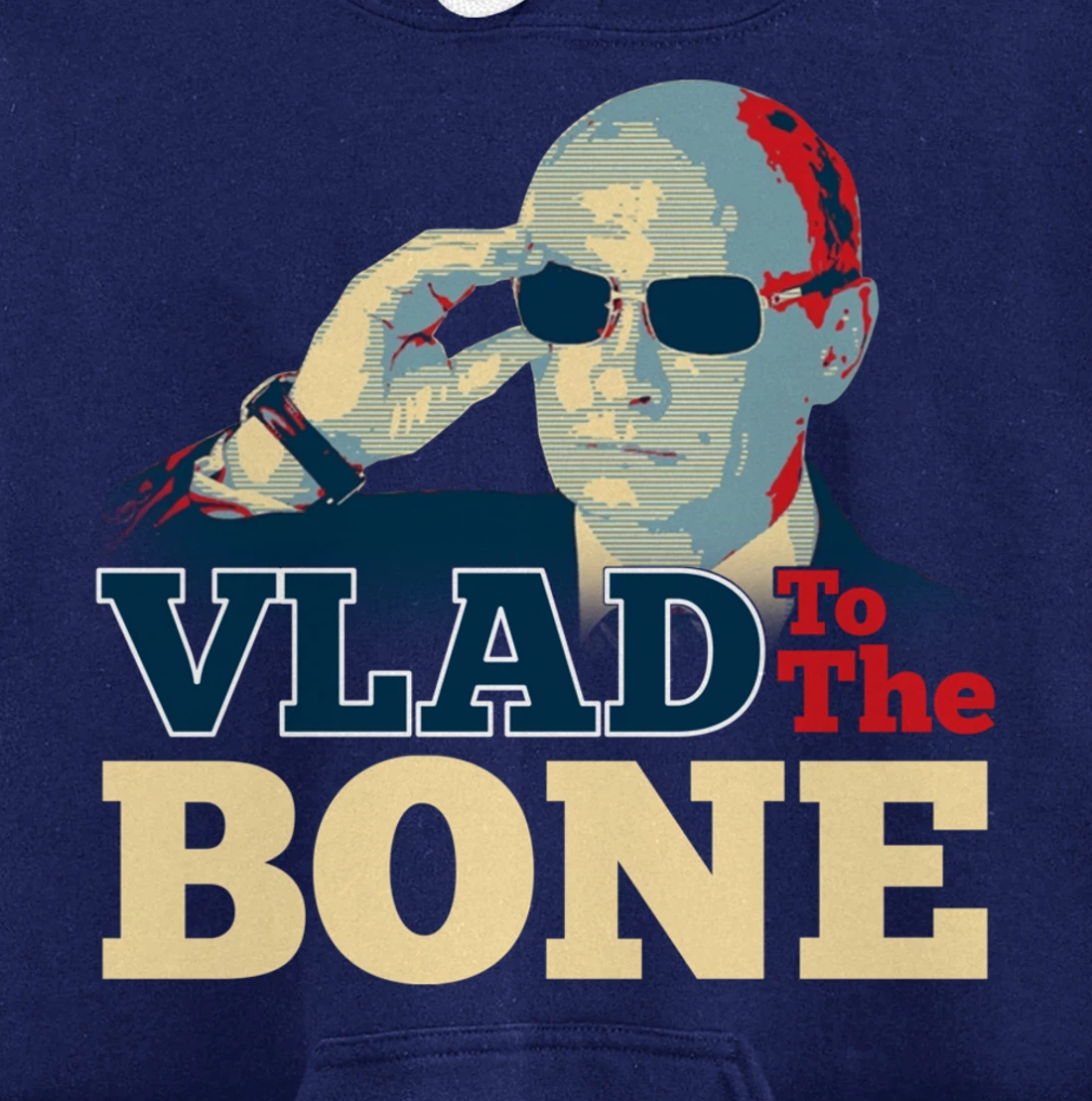 Vlad To The Bone Funny Putin Politic Russian Trump Pullover Hoodie