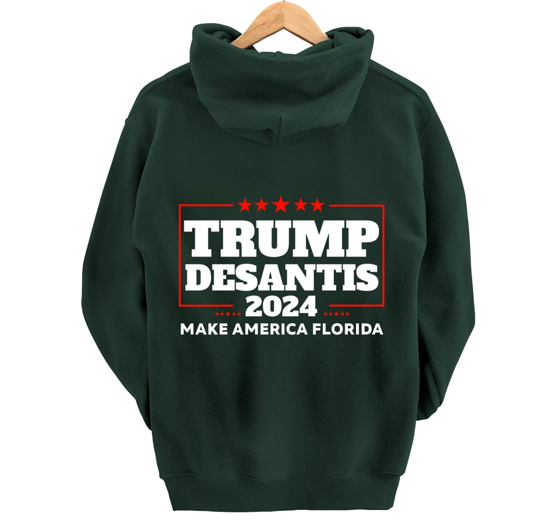 Trump DeSantis 2024 Make America Florida Republican Election Pullover Hoodie