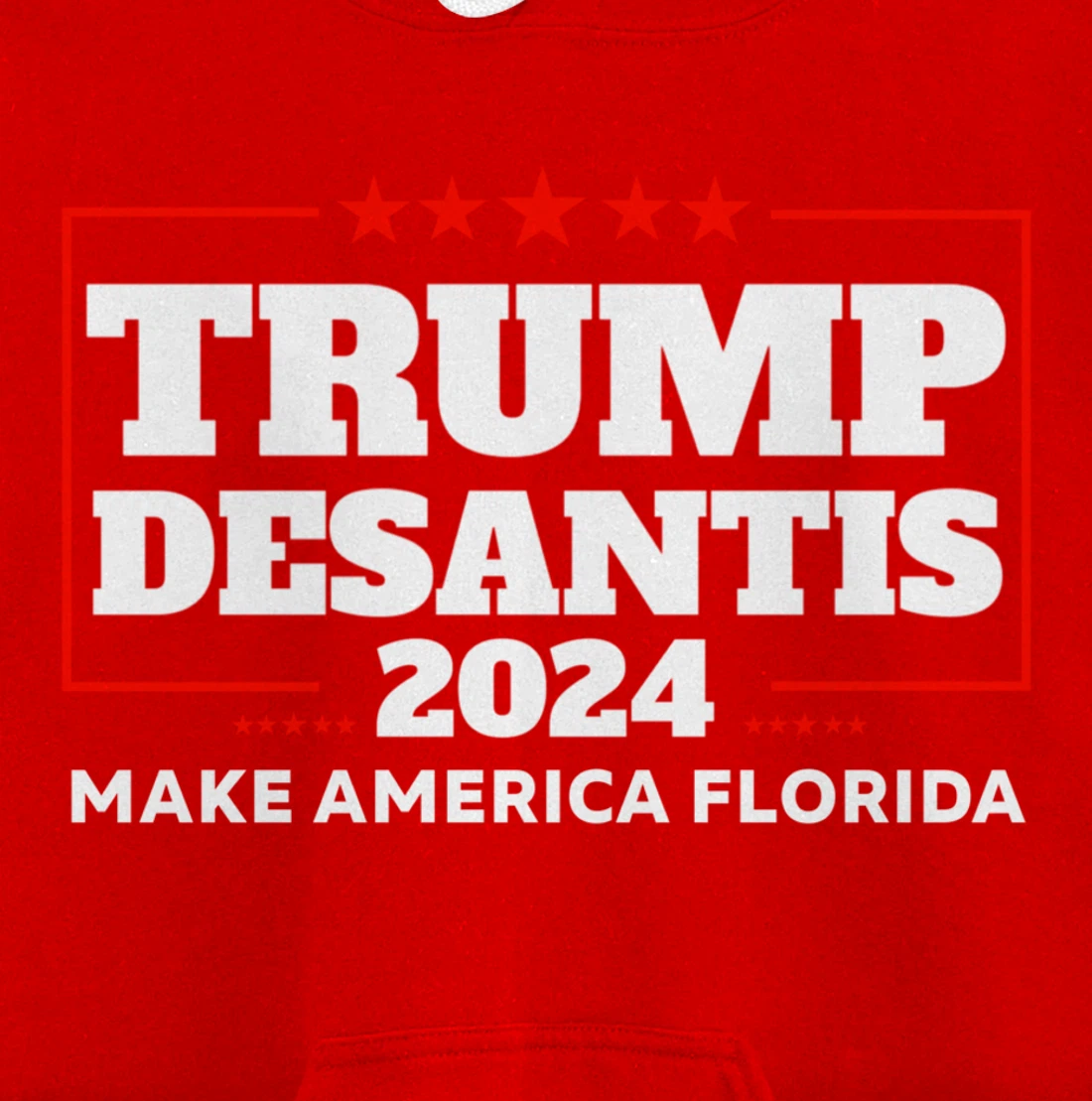 Trump DeSantis 2024 Make America Florida Republican Election Pullover Hoodie